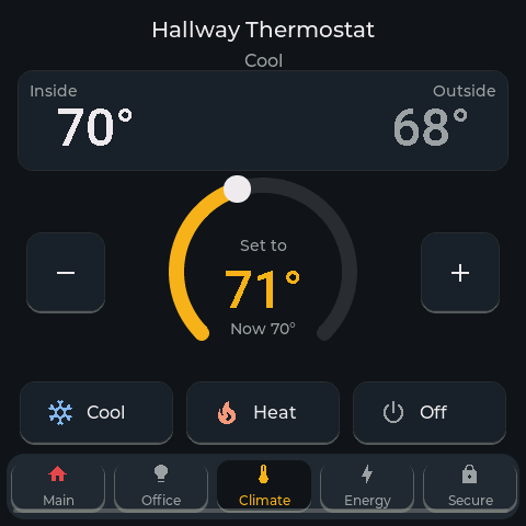 SenseCAP panel climate page